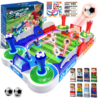 Aogsiyt Mini Foosball Table Game, Tabletop Soccer Board Game with Arcade Controls, Two-player interaction, Gifts for 3-12 Year Old Kids Boys Girls Birthday