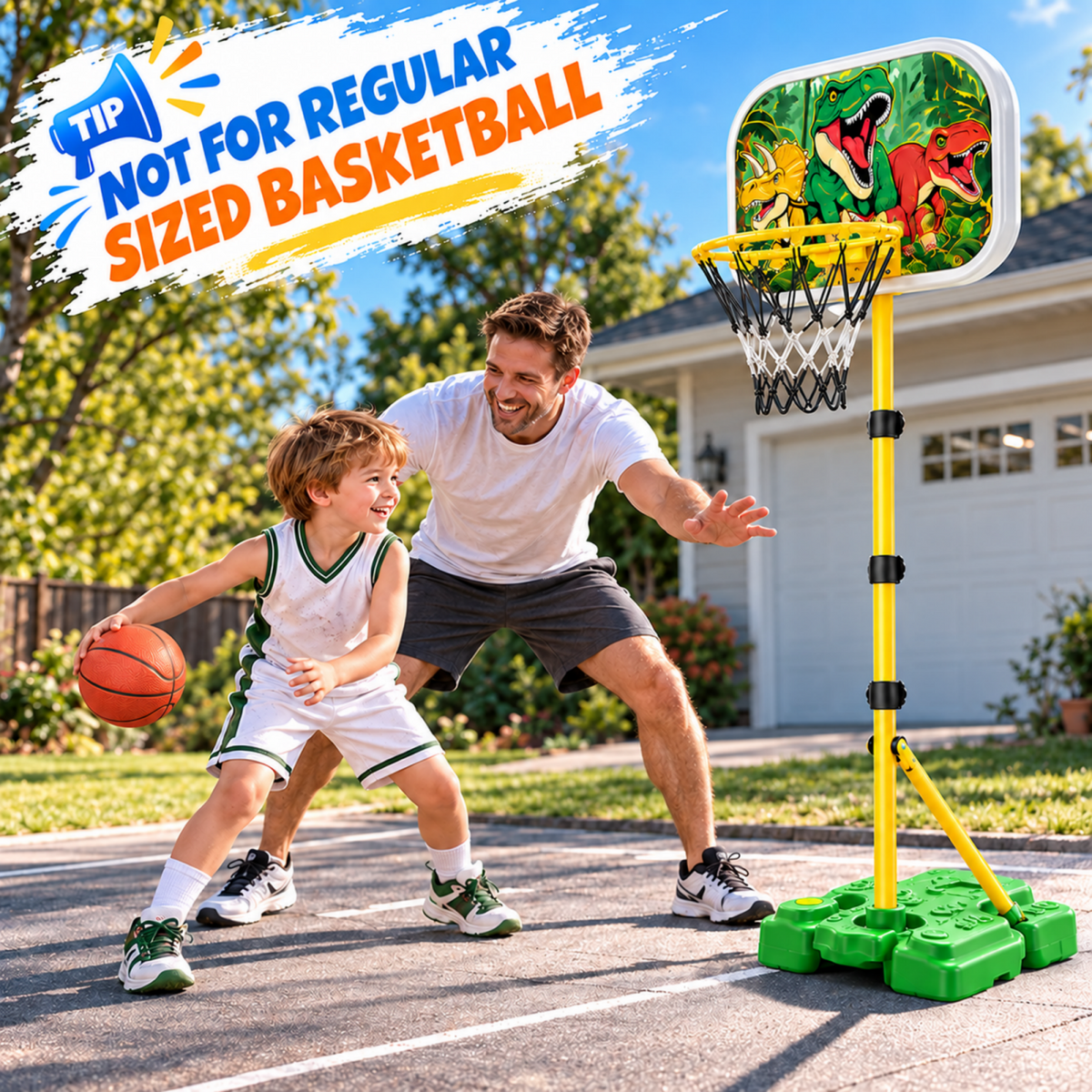 AOGSIYT 2 in 1 Kids Basketball Hoop and T Ball Set, Adjustable Basketball Stand, Hanging Tee, Two Basketballs, Four Baseballs and Bat,Birthday Gift Ages 3+
