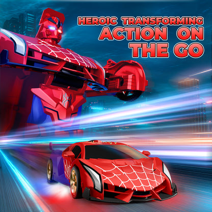 Aogsiyt Spider RC Car Transform Robot, 1:18 Remote Control Cars for Kids, Gifts Toys for Boys 3-12 , 360° Rotation, Auto Mode, 2 Rechargeable Battery