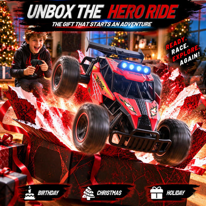 AOGSIYT 1:12 Remote Control Car, 2.4GHz High Speed 33KM/H RC Cars Toys,Monster RC Truck Off Road with LED Headlight and Rechargeable Battery Gifts for Adults Boys 3-12