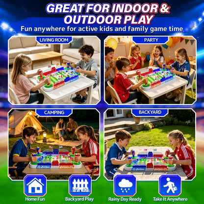Aogsiyt Mini Foosball Table Game, Tabletop Soccer Board Game with Arcade Controls, Two-player interaction, Gifts for 3-12 Year Old Kids Boys Girls Birthday